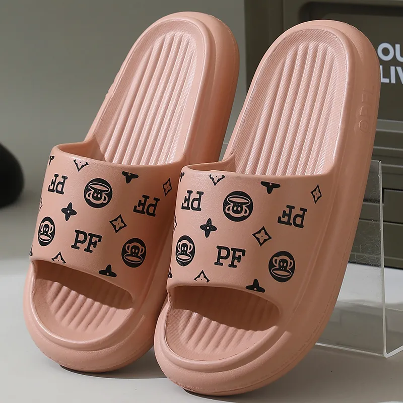 PAUL FRANK Slippers Cream Apricot/Dusty Pink/Black/White/Green/Dark Blue/Dark Gray-9