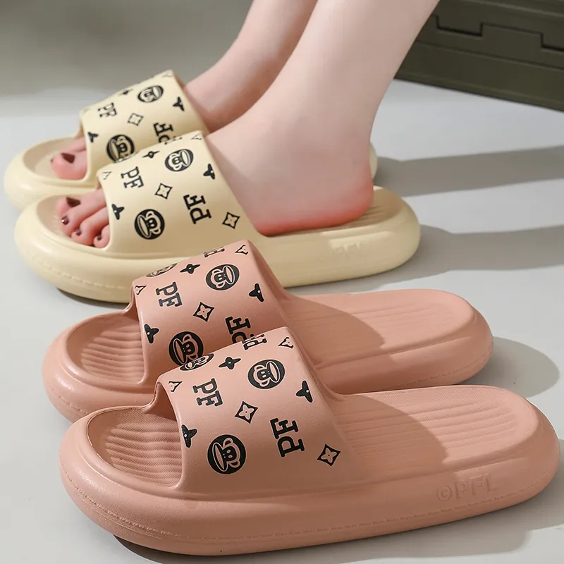 PAUL FRANK Slippers Cream Apricot/Dusty Pink/Black/White/Green/Dark Blue/Dark Gray-8