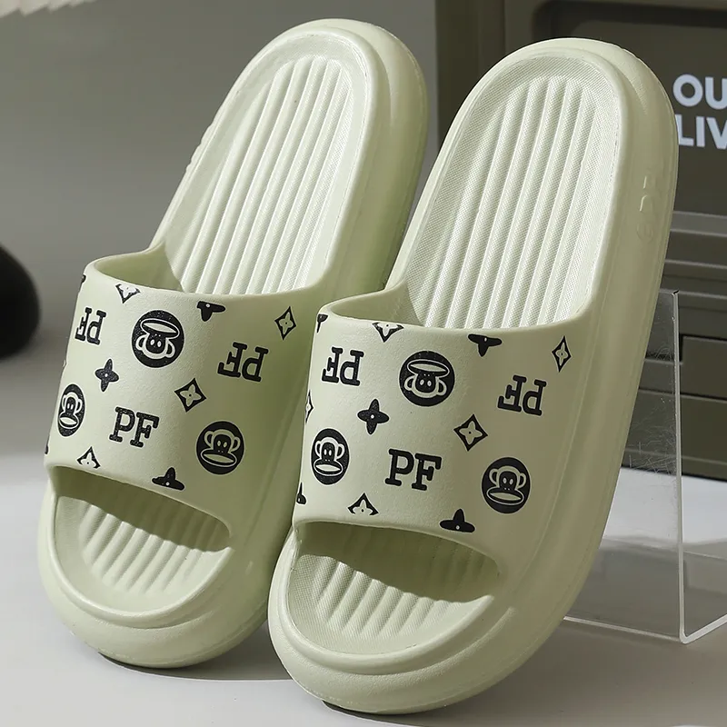 PAUL FRANK Slippers Cream Apricot/Dusty Pink/Black/White/Green/Dark Blue/Dark Gray-21