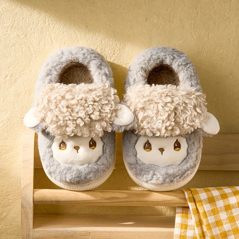 Cheerful Mario Cotton Slippers Pink/Apricot/Blue-11