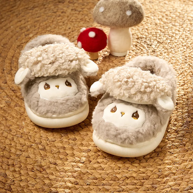 Cheerful Mario Cotton Slippers Pink/Apricot/Blue-9