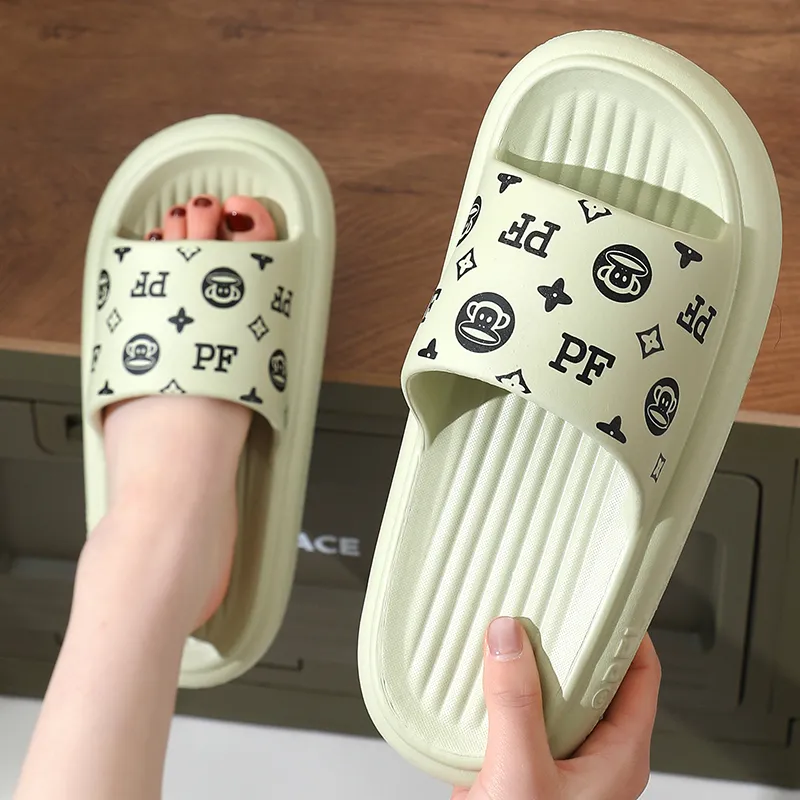PAUL FRANK Slippers Cream Apricot/Dusty Pink/Black/White/Green/Dark Blue/Dark Gray-24