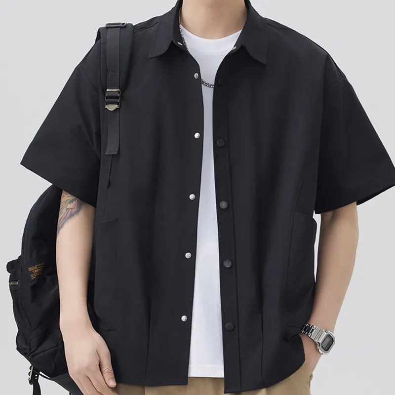 TESTUNG Fashion Minimalist Style Shirt Unisex-4