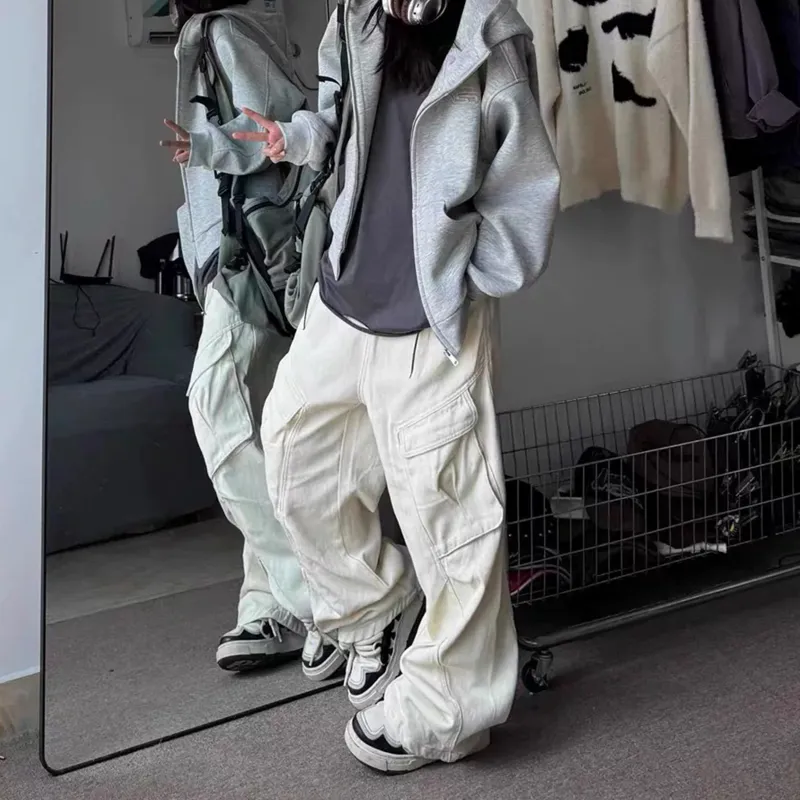 Paddy Julia Cargo Pants Unisex Paris Gray-2