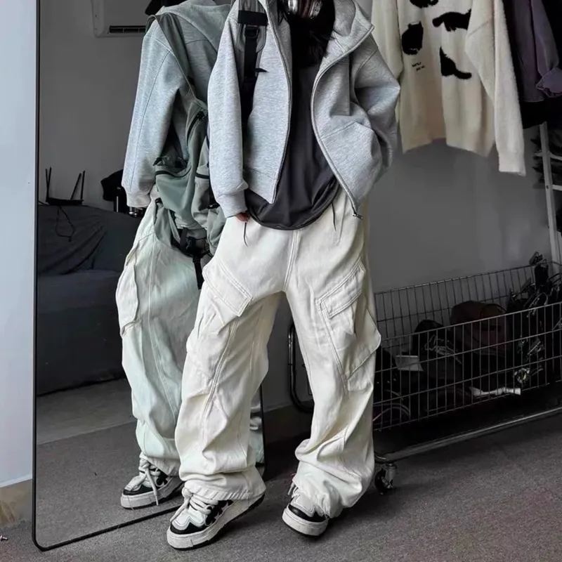 Paddy Julia Cargo Pants Unisex Paris Gray-1