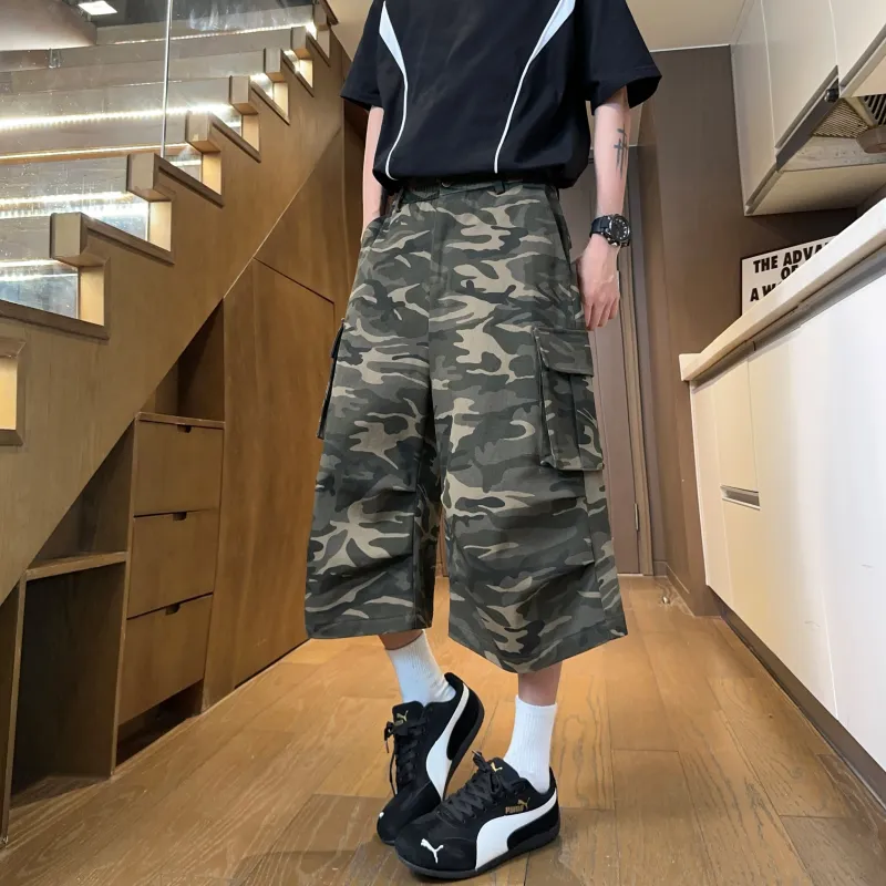 Paddy Julia Cargo Shorts Unisex Camouflage-3
