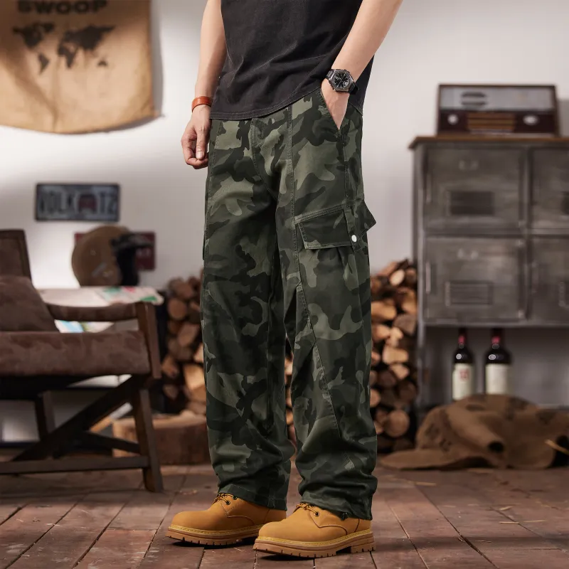 Paddy Julia Cargo Pants Unisex Camouflage-4