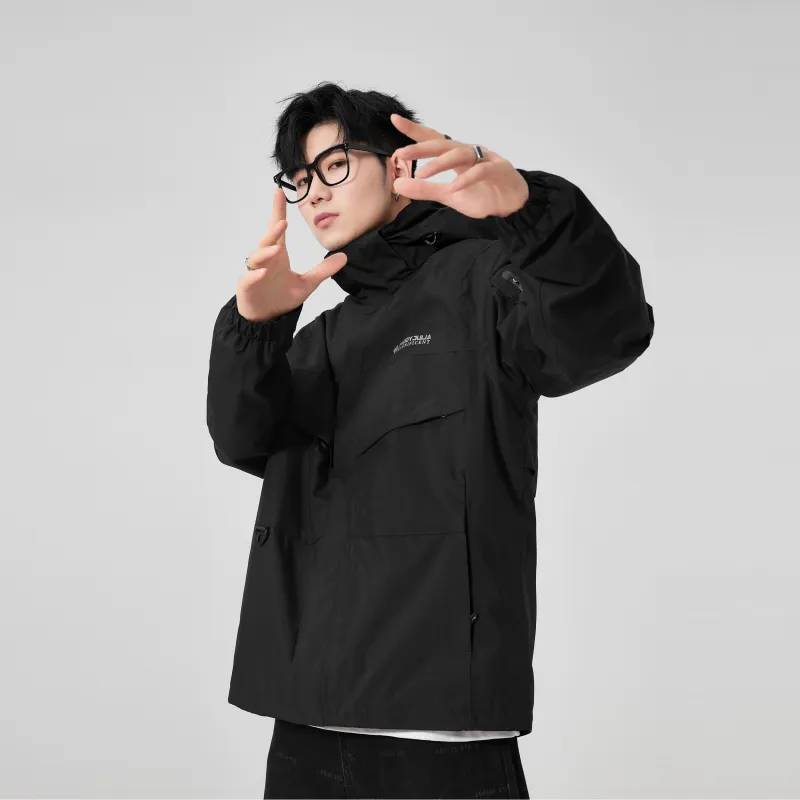 Paddy Julia Windbreaker Jacket Unisex Black-4