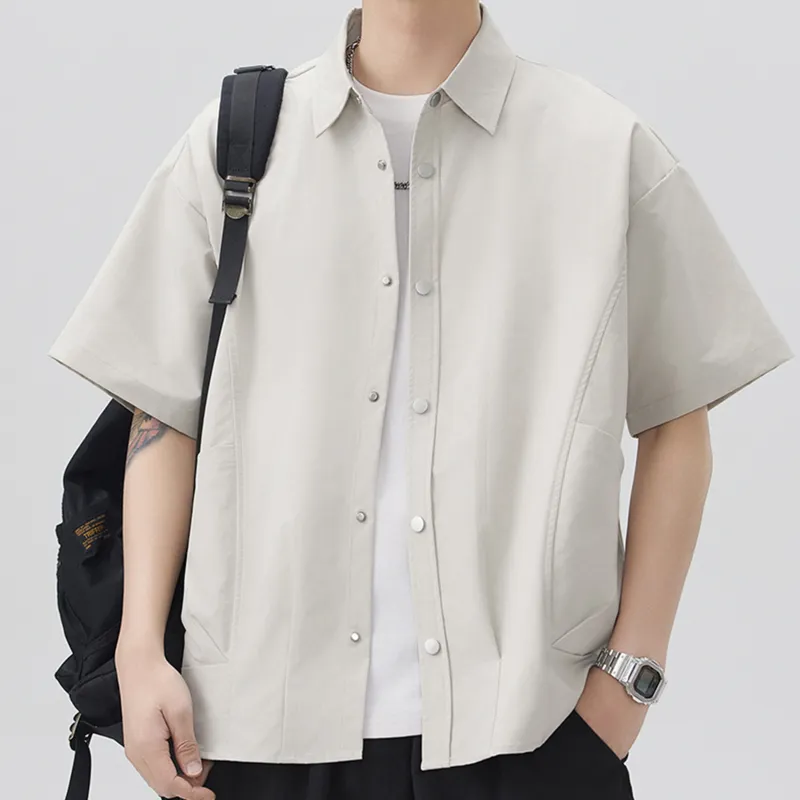 TESTUNG Fashion Minimalist Style Shirt Unisex-16