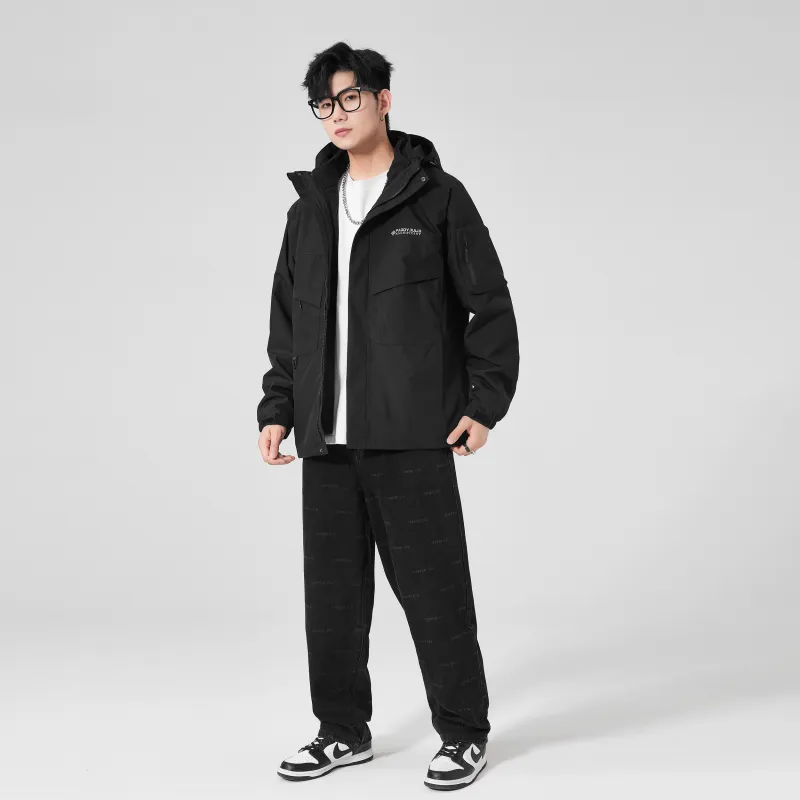 Paddy Julia Windbreaker Jacket Unisex Black-6