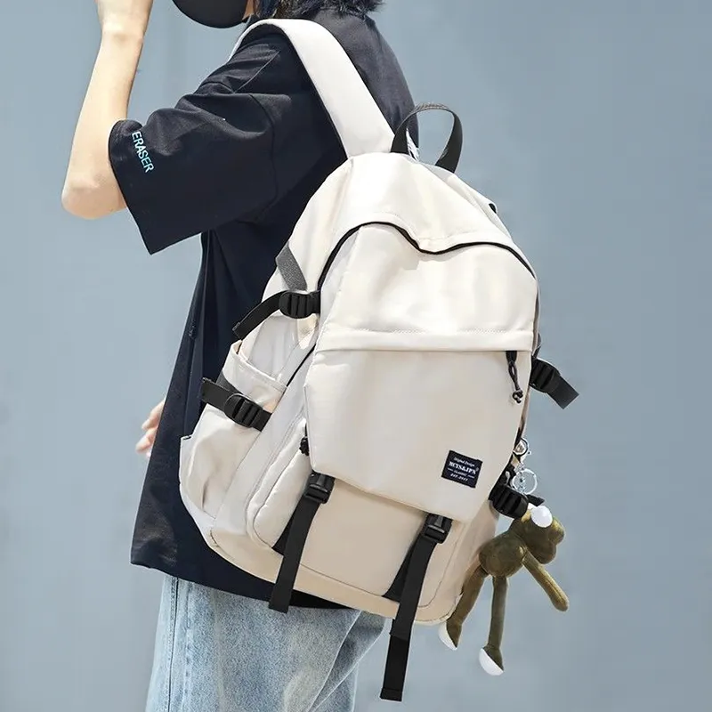 Narandu Fabric Backpack Tubas Unisex Midnight Black/Ecru-2
