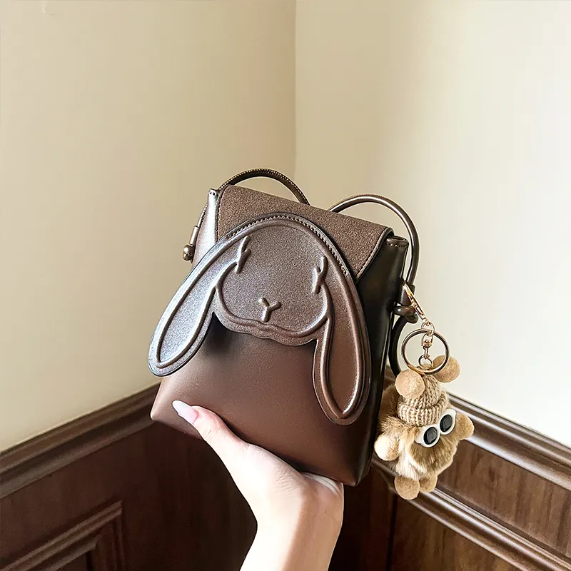 Narandu Synthetic Leather Crossbody Bag, Shoulder Bag, Cell Phone Pouch Mini Women's Space Silver/Coffee-8