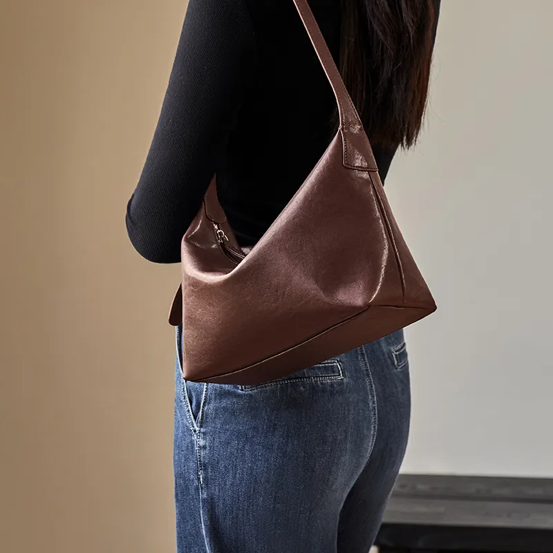 Narandu Cow Leather Patchwork Synthetic Leather Tote Bag Shoulder Bag Women's Multicolor-6