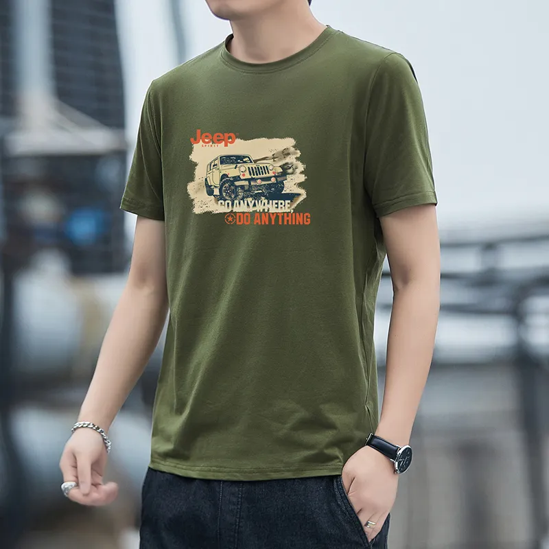 JEEP SPIRIT Set in Sleeve T Shirt Men's-12