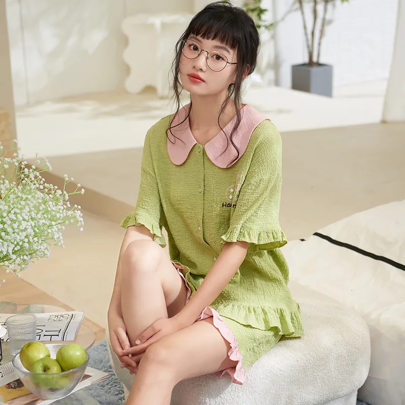 Jovini Pajama Set Women's Green-5