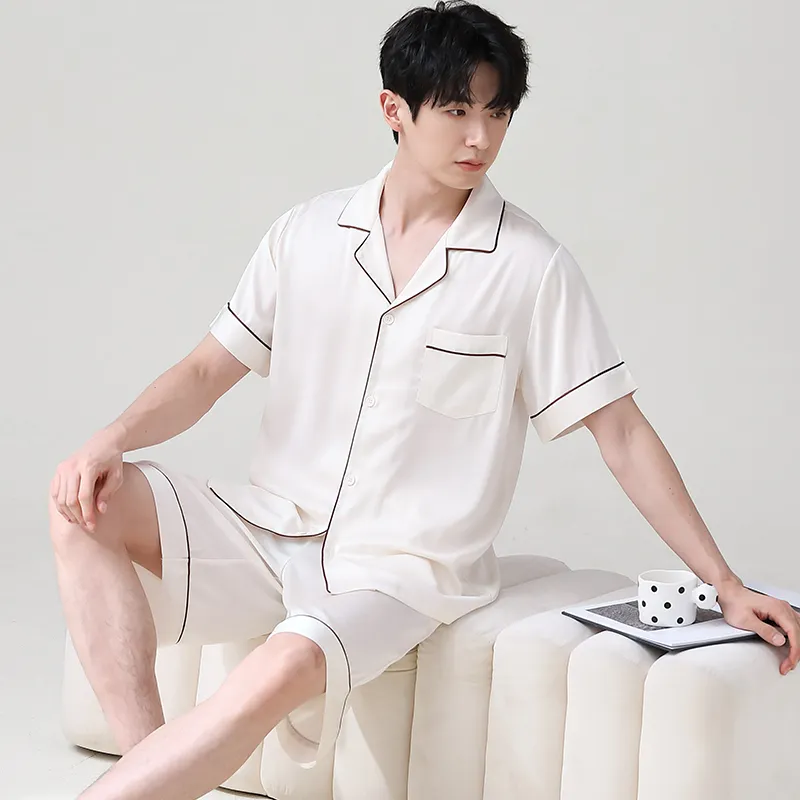 Jovini Pajama Set Men's Gift Box Set Ecru-1