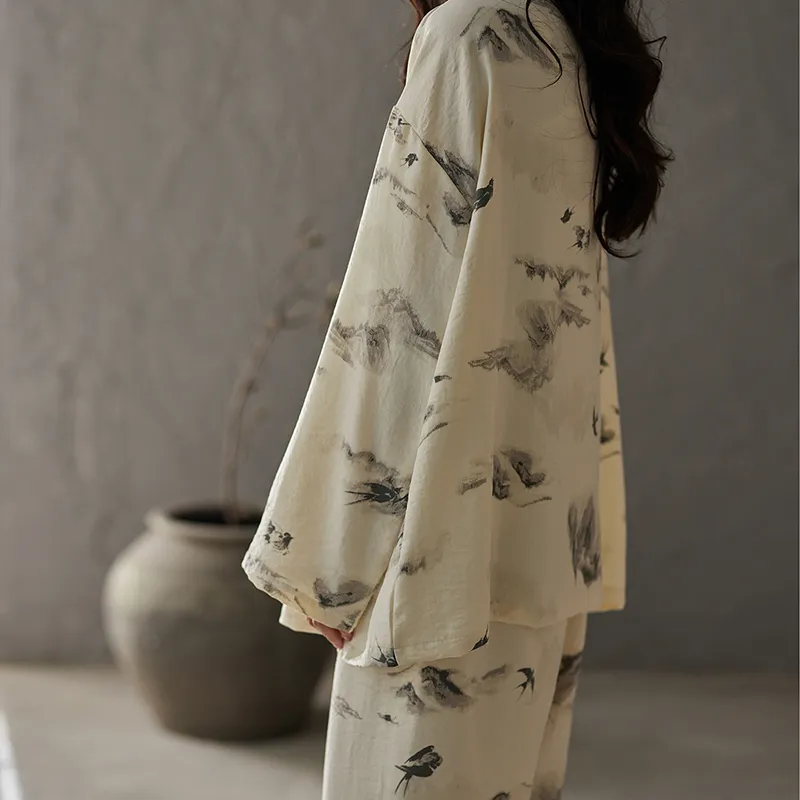 Jovini Pajama Set Women's Light Apricot-5