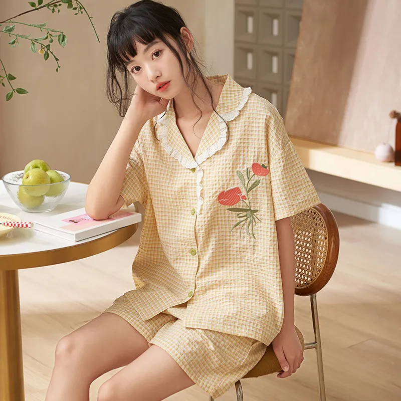 Jovini Pajama Set Women's Gift Box Set Apricot-5