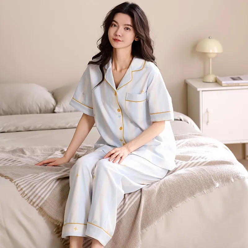 Jovini Pajama Set Women's Light Blue-5