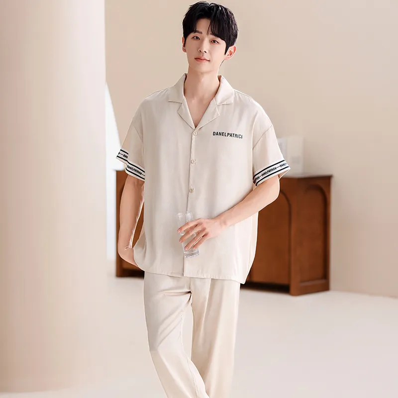 Jovini Pajama Set Men's Apricot-6