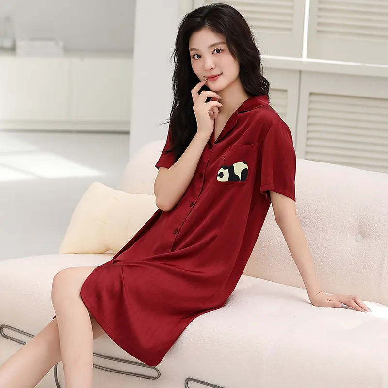 Jovini Nightgown Women's Gift Box Set Red-4
