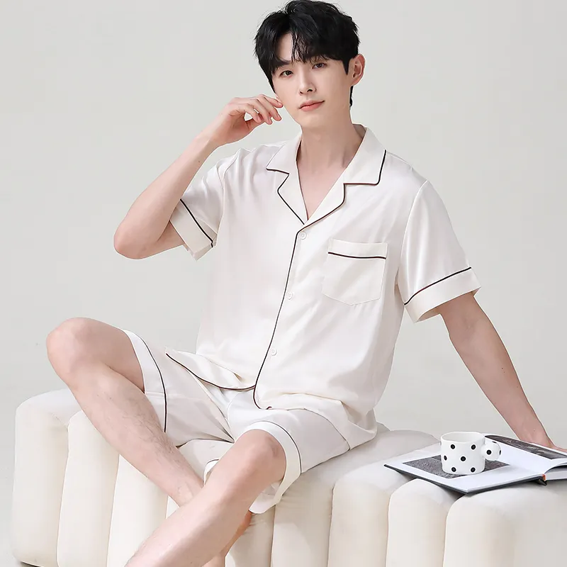 Jovini Pajama Set Men's Gift Box Set Ecru-5