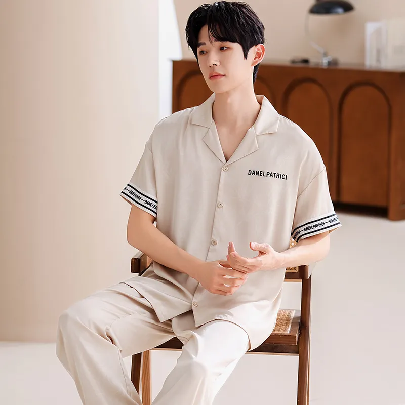Jovini Pajama Set Men's Apricot-3