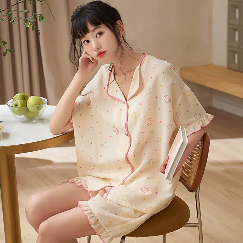 Jovini Pajama Set Women's Gift Box Set Apricot-1