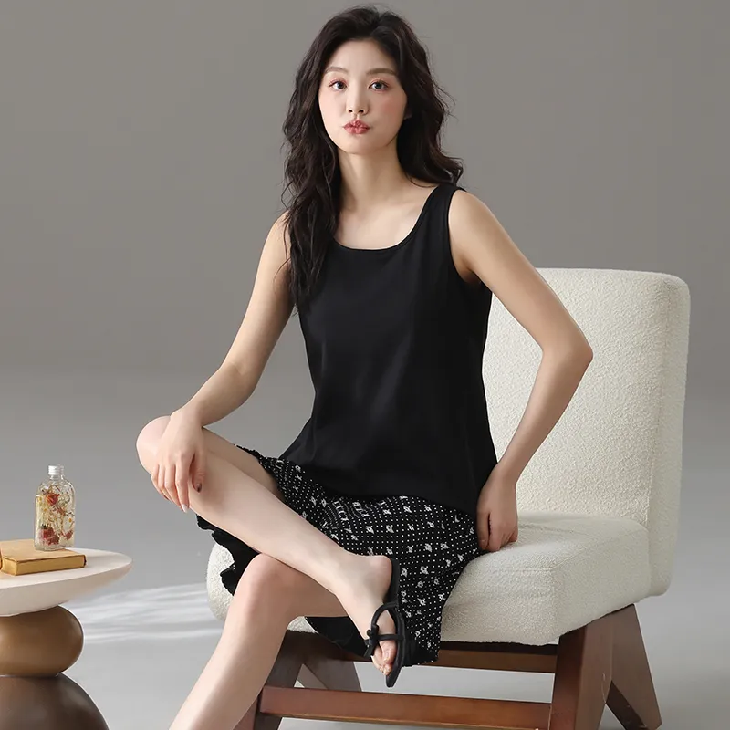 Jovini Pajama Set Women's Black-1