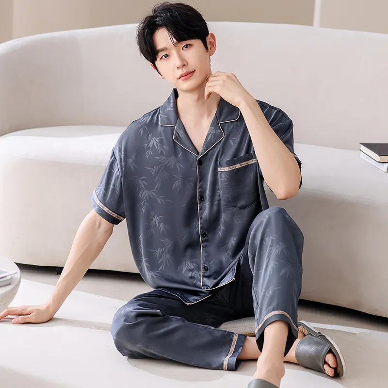 Jovini Pajama Set Men's Dark Gray-1