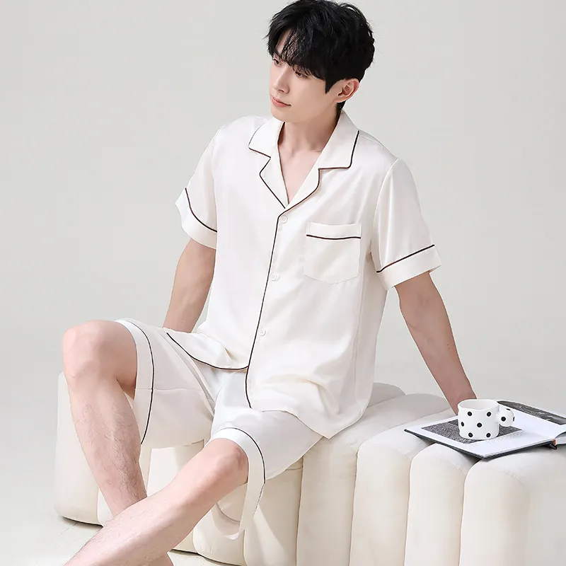Jovini Pajama Set Men's Gift Box Set Ecru-3