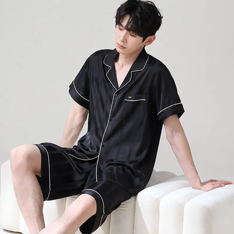 Jovini Pajama Set Men's Gift Box Set Black-4