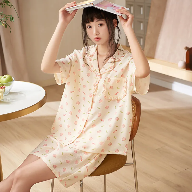 Jovini Pajama Set Women's Gift Box Set Yellow-2