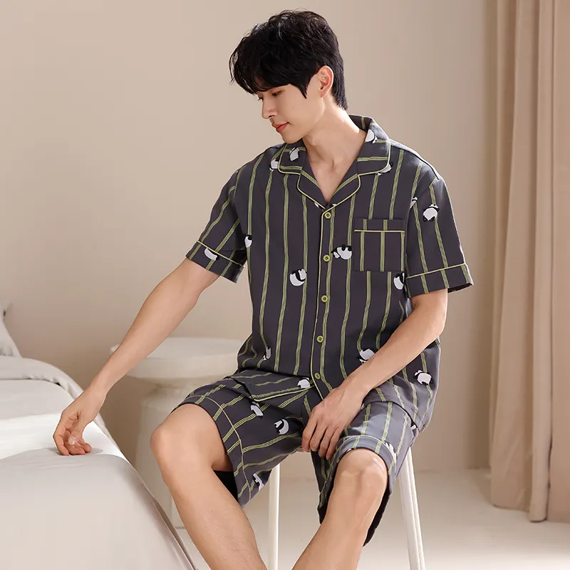 Jovini Pajama Set Men's Dark Gray-2