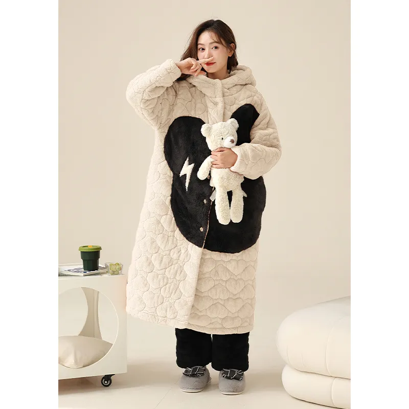 Jovini Pajama Robe Women's Apricot-4