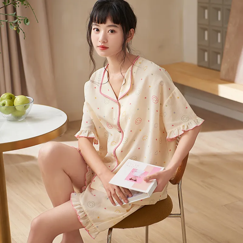 Jovini Pajama Set Women's Gift Box Set Apricot-2