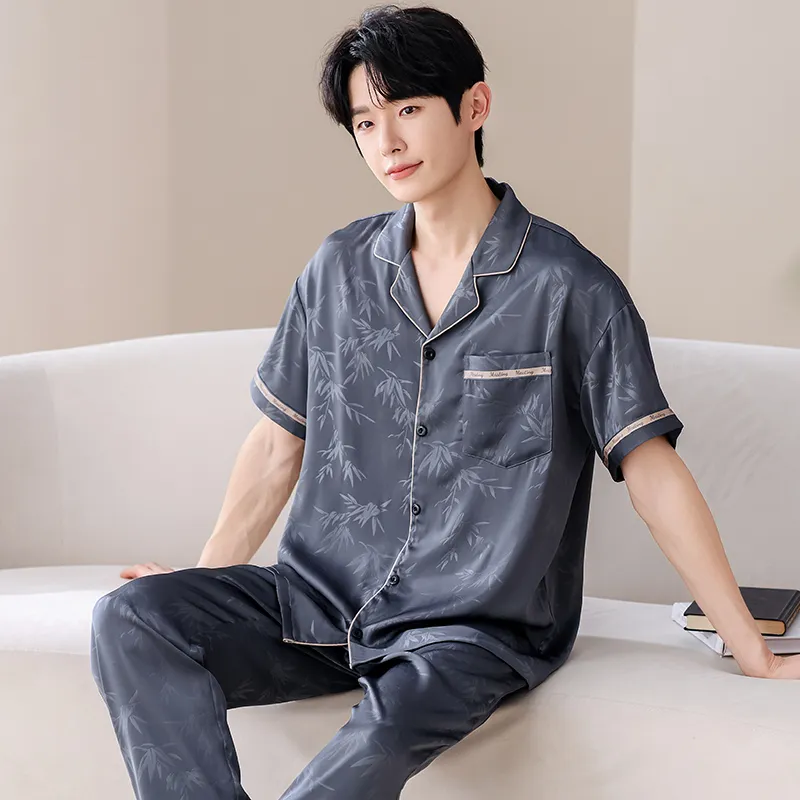 Jovini Pajama Set Men's Dark Gray-5