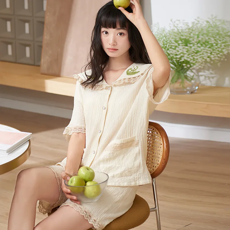 Jovini Pajama Set Women's Gift Box Set Apricot-5