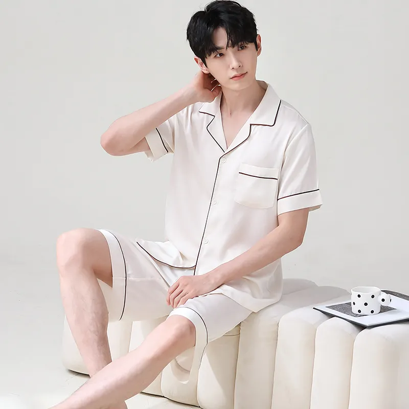 Jovini Pajama Set Men's Gift Box Set Ecru-2