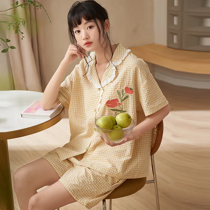Jovini Pajama Set Women's Gift Box Set Apricot-2