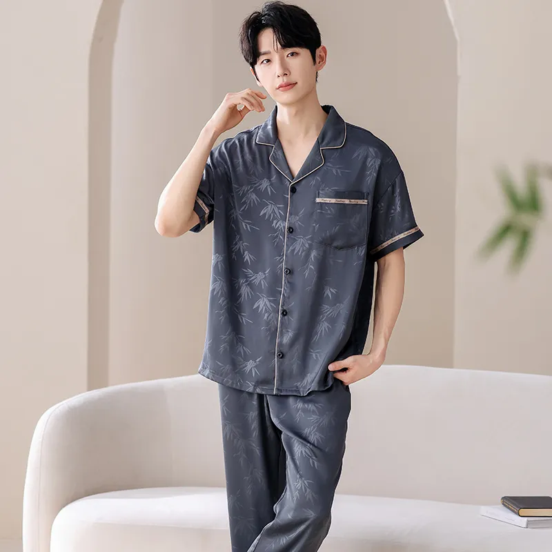Jovini Pajama Set Men's Dark Gray-6
