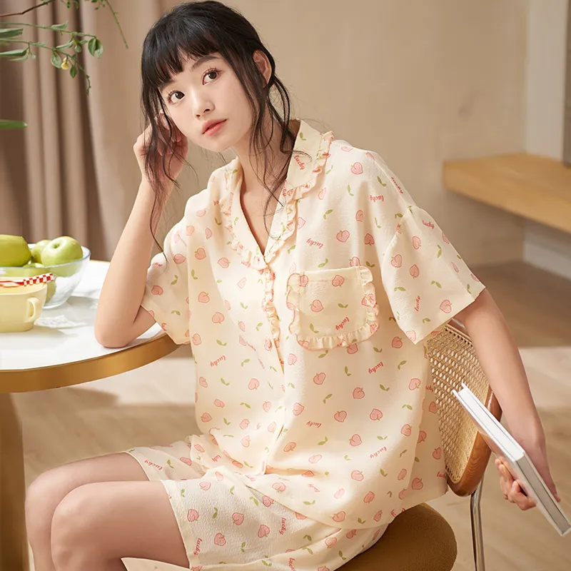 Jovini Pajama Set Women's Gift Box Set Yellow-5