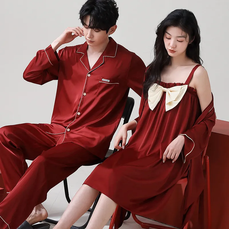 Jovini Pajama Set Men's Gift Box Set Red-4