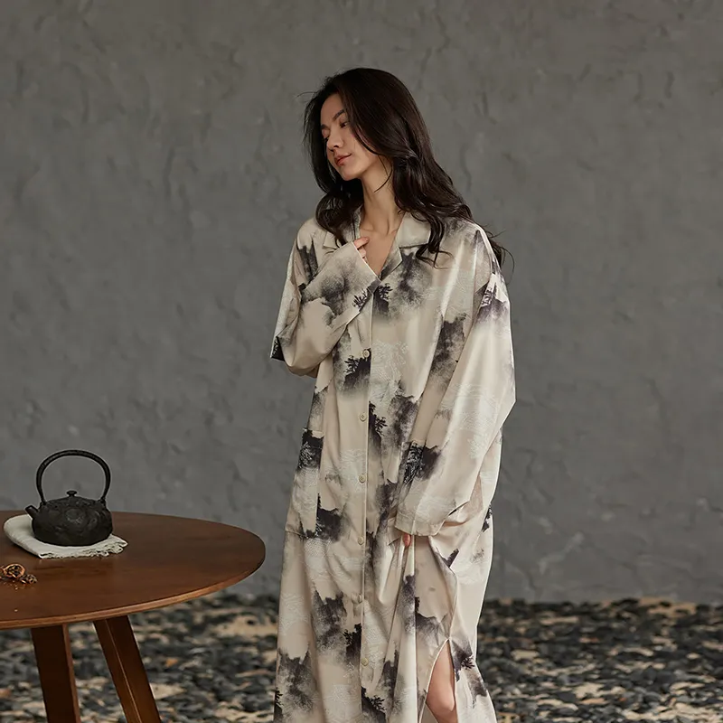 Jovini Pajama Robe Women's Ecru-3