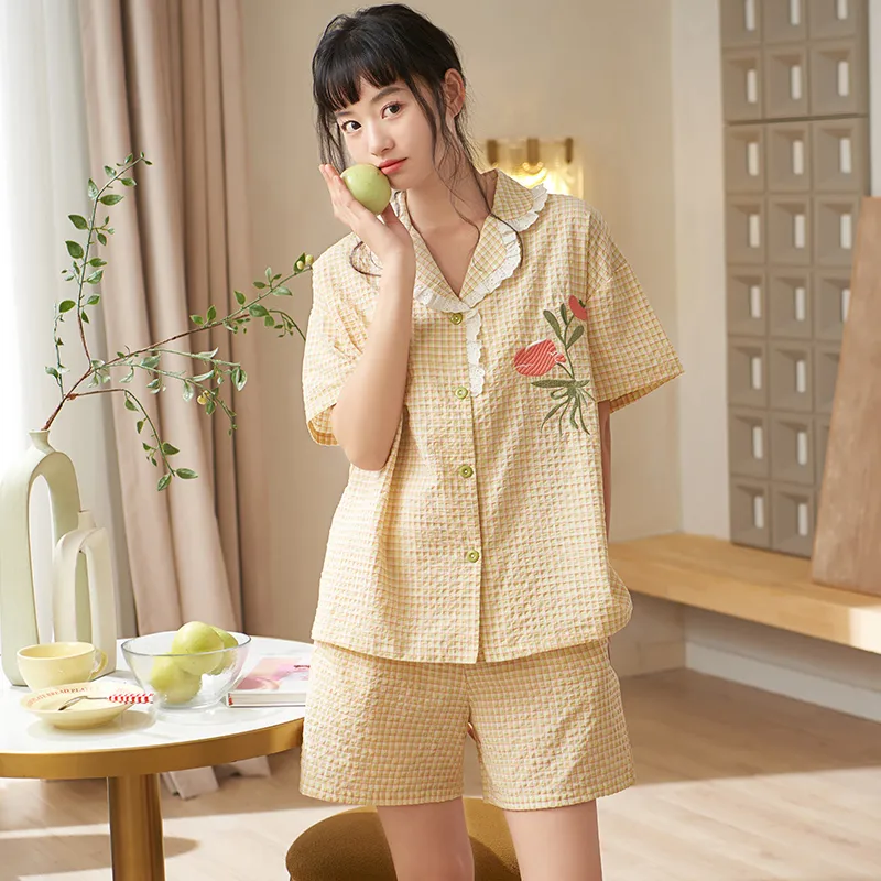 Jovini Pajama Set Women's Gift Box Set Apricot-6