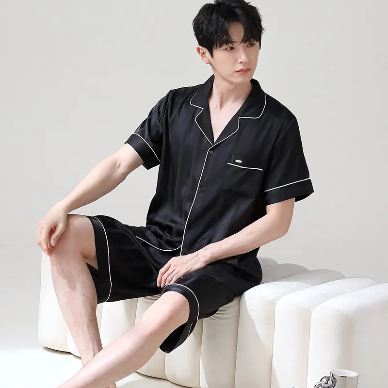 Jovini Pajama Set Men's Gift Box Set Black-2