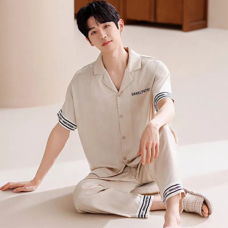 Jovini Pajama Set Men's Apricot-1