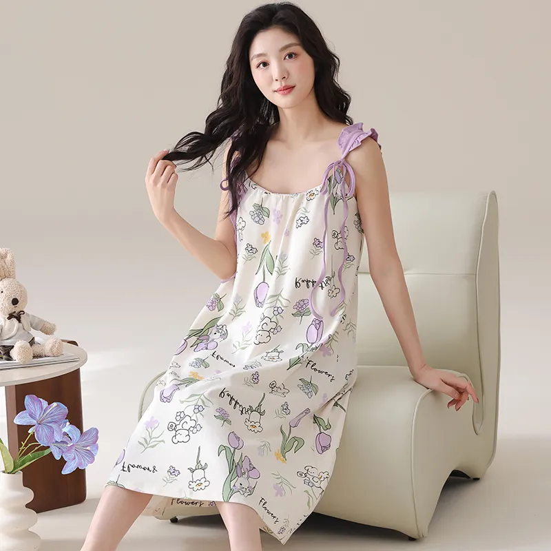 Jovini Nightgown Women's Light Purple-2