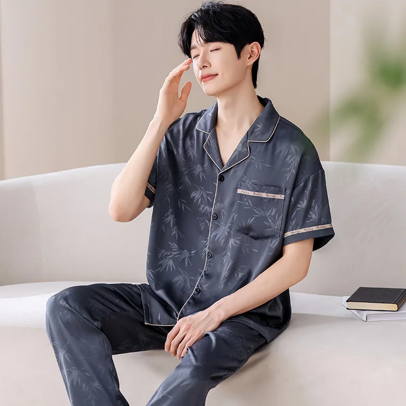 Jovini Pajama Set Men's Dark Gray-4