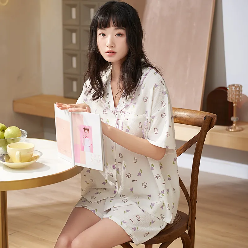 Jovini Pajama Set Women's Gift Box Set Ecru-1